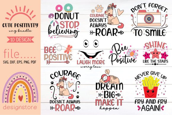 Cute Positivity Svg Bundle: A Designer's Review