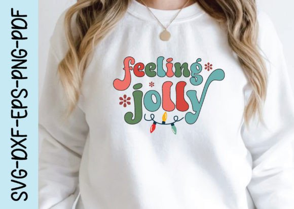 Feeling Jolly, Retro Christmas Svg Desig Review