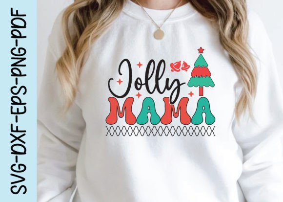 Jolly Mama, Retro Christmas Svg Design Review